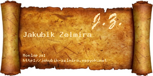Jakubik Zelmira névjegykártya